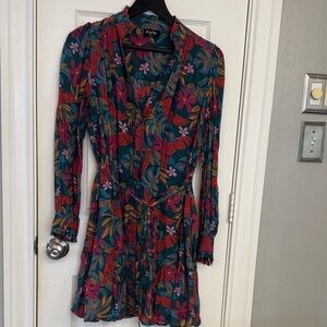 Fate Women's Long Sleeve Floral Dress